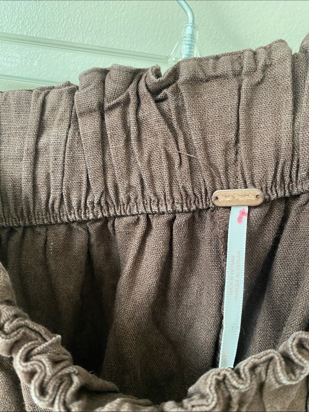 Free People Days End Linen Pull On Pants Large - Picture 6 of 9